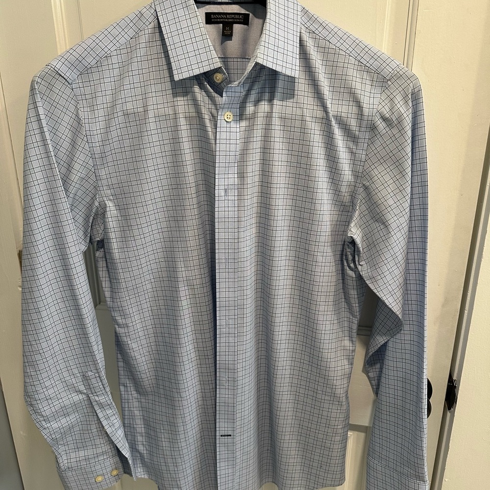 Banana Republic Blue Dress Shirt Classic Style